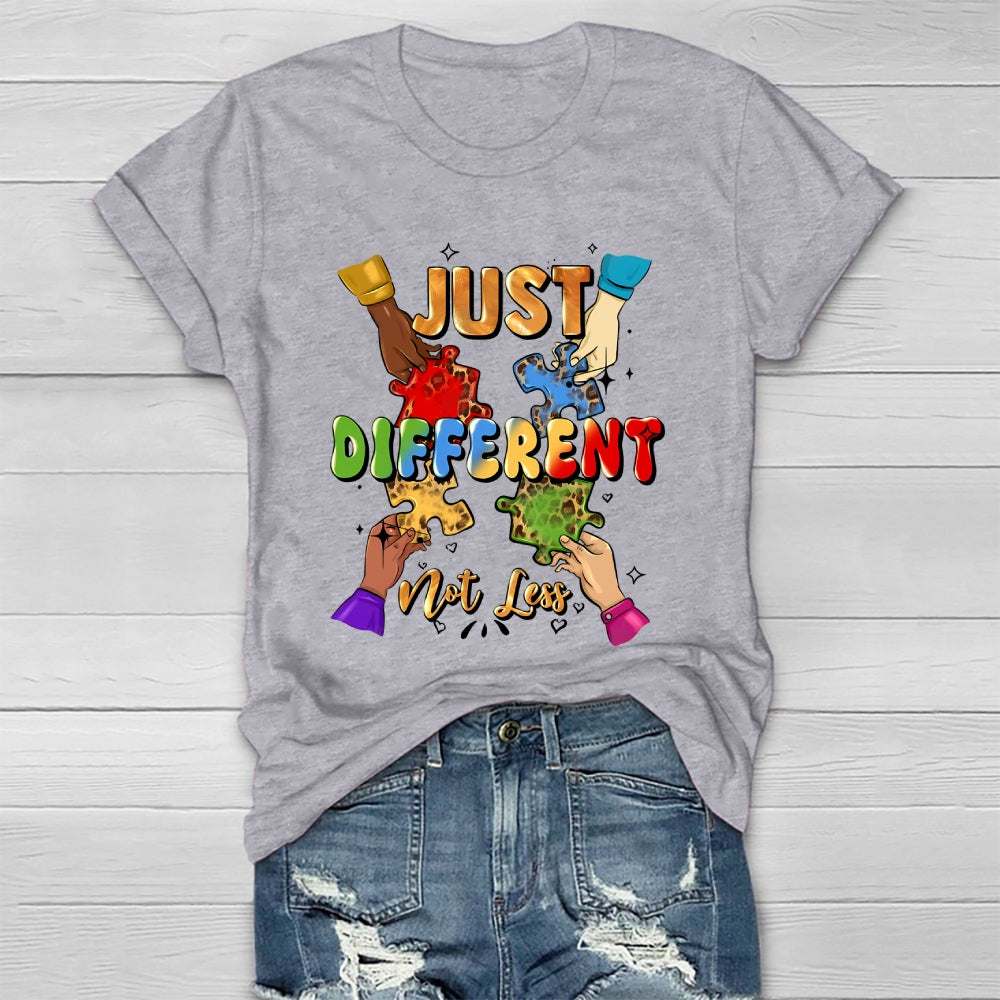 Just Different Not Less Puzzle Healthwear T-shirt