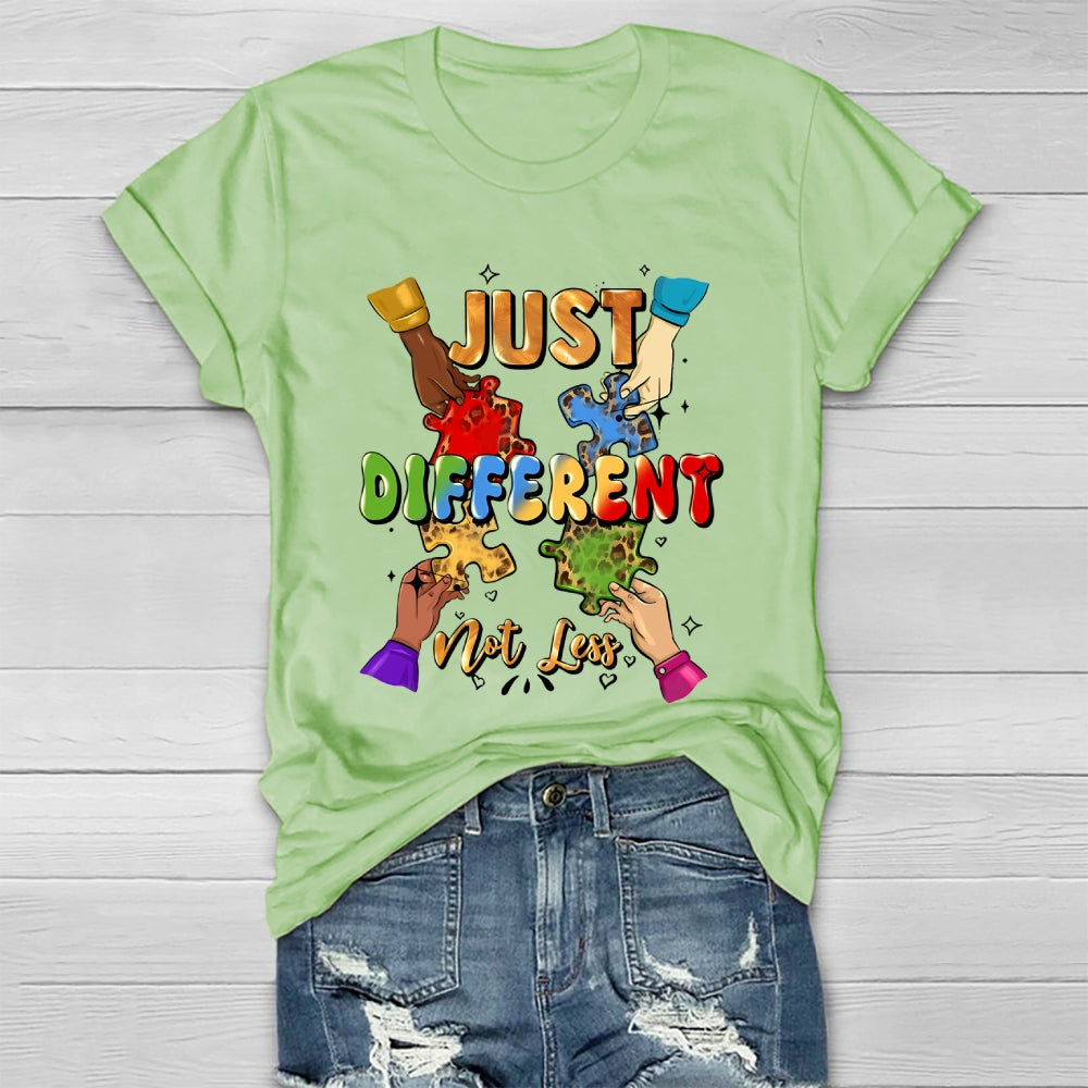 Just Different Not Less Puzzle Healthwear T-shirt
