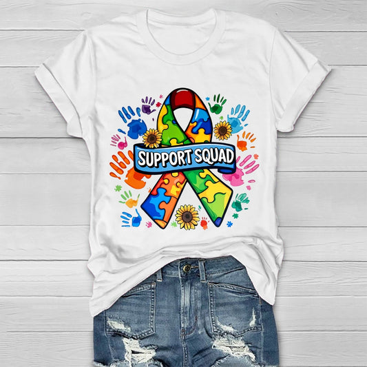 Support Squad Autism Ribbon Healthwear T-shirt