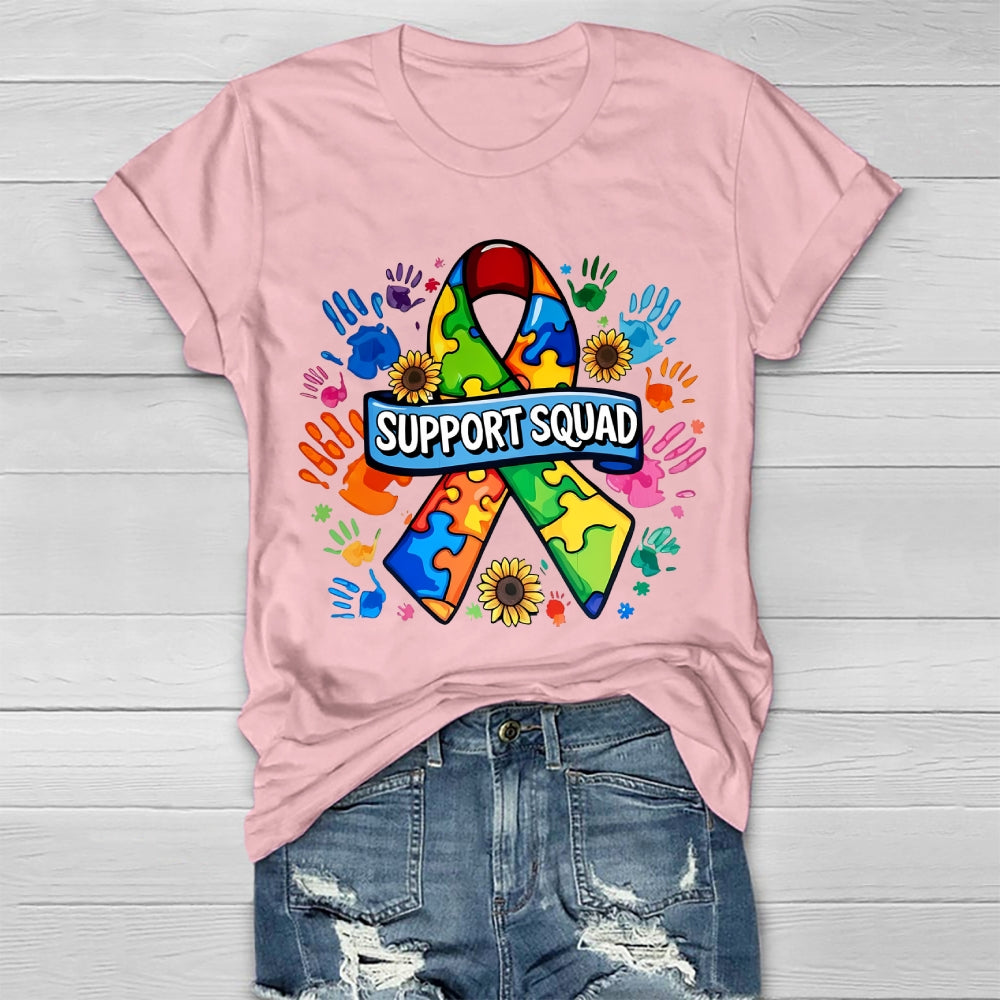 Support Squad Autism Ribbon Healthwear T-shirt