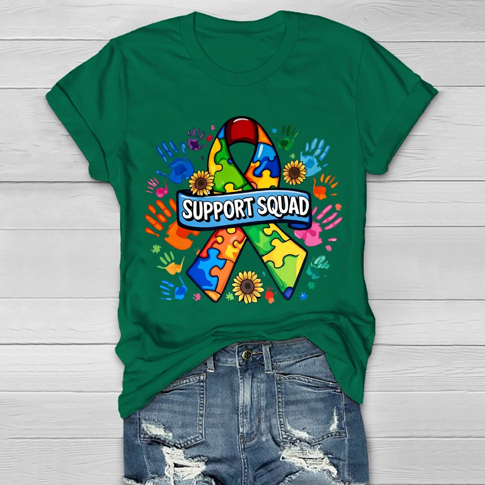 Support Squad Autism Ribbon Healthwear T-shirt