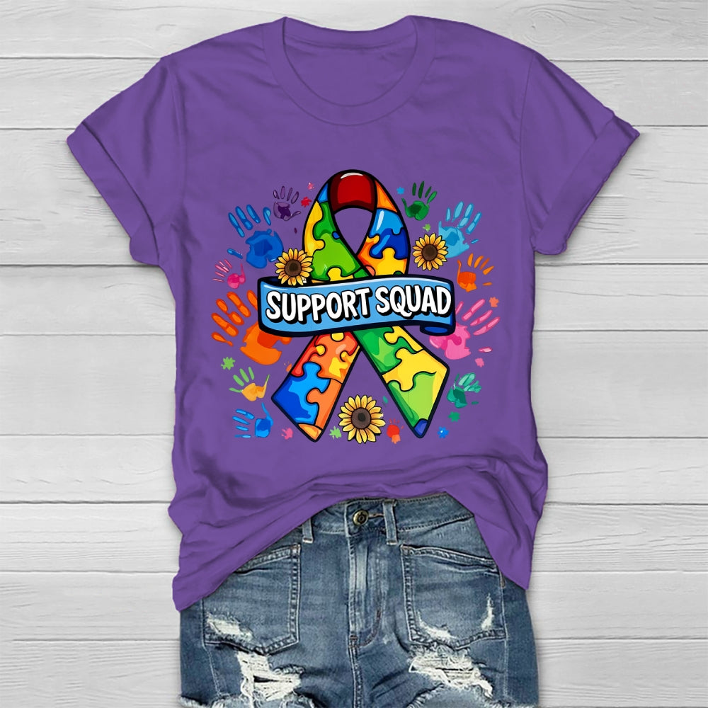 Support Squad Autism Ribbon Healthwear T-shirt