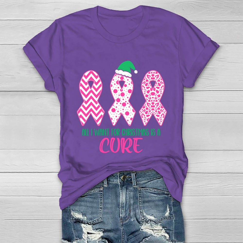 All I Want For Christmas Is A Cure Healthwear T-shirt