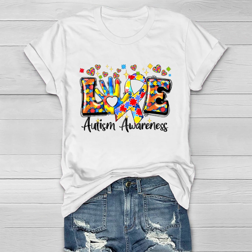Love Autism Awareness Healthwear T-shirt
