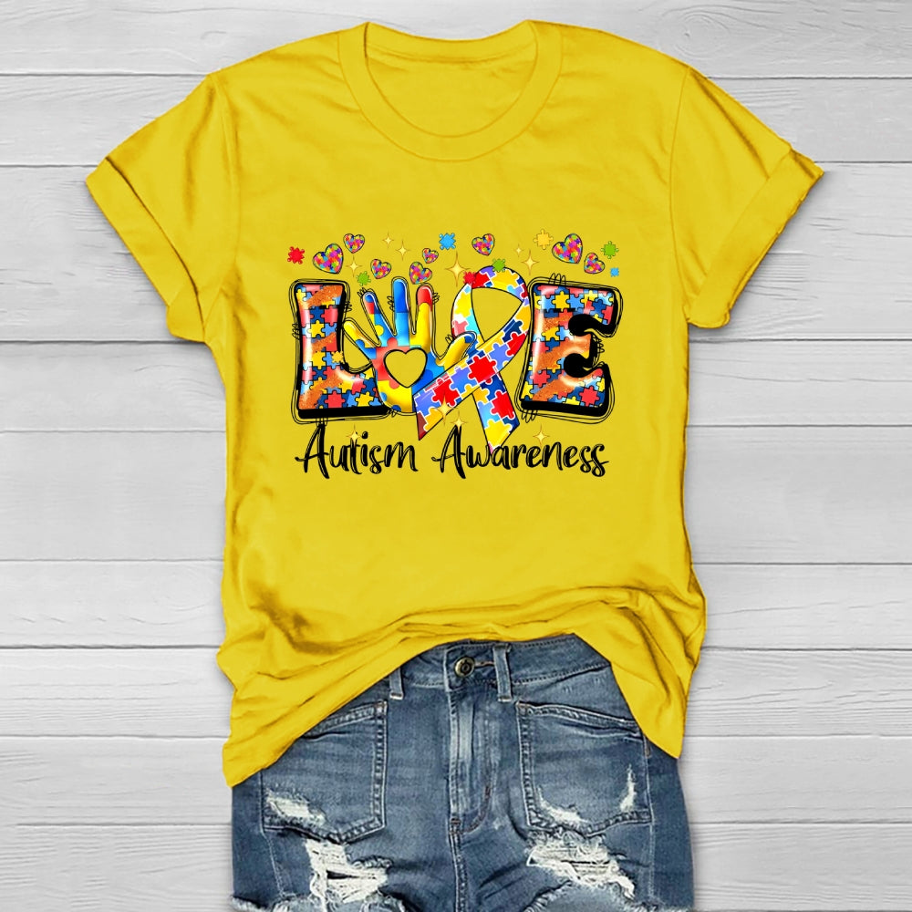 Love Autism Awareness Healthwear T-shirt