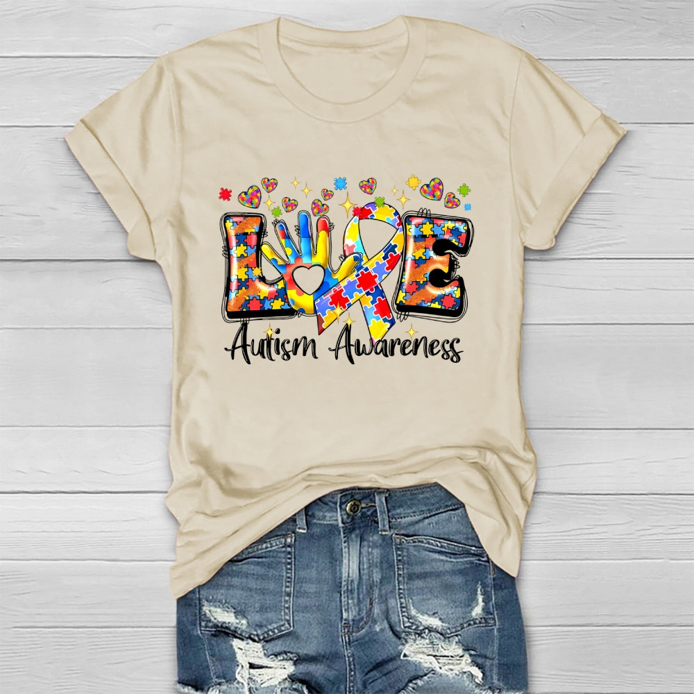 Love Autism Awareness Healthwear T-shirt