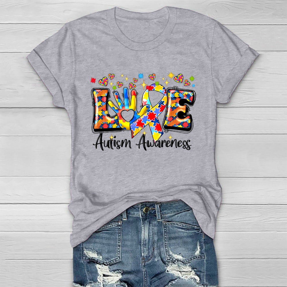 Love Autism Awareness Healthwear T-shirt