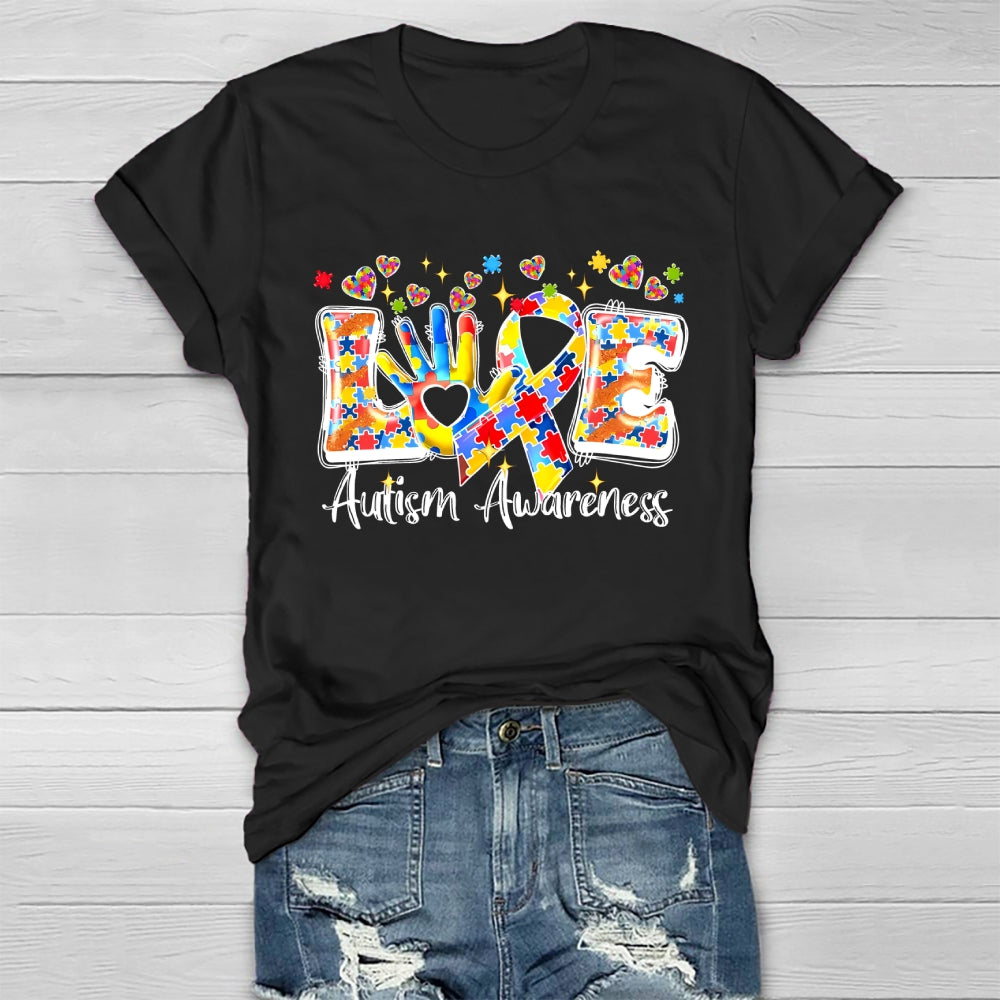 Love Autism Awareness Healthwear T-shirt