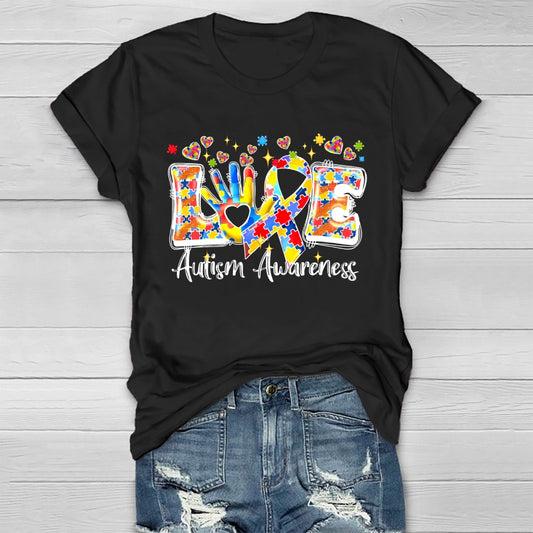 Love Autism Awareness Healthwear T-shirt