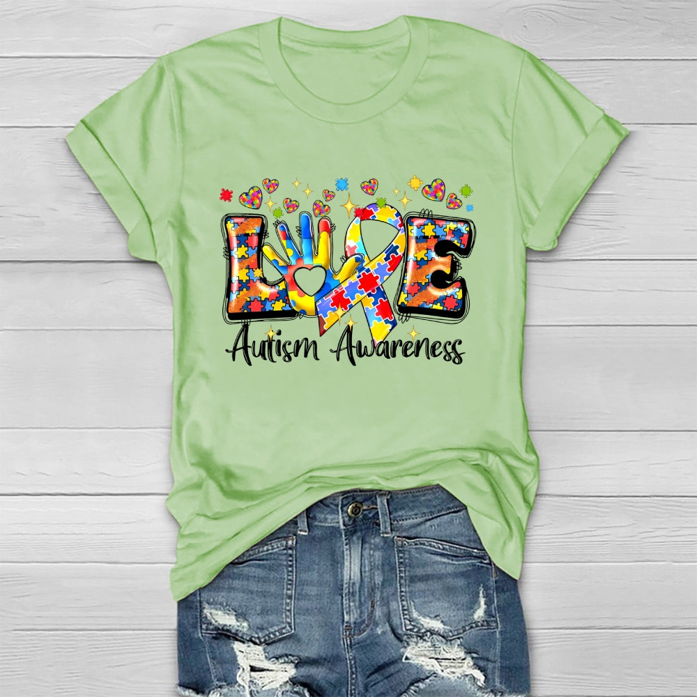 Love Autism Awareness Healthwear T-shirt