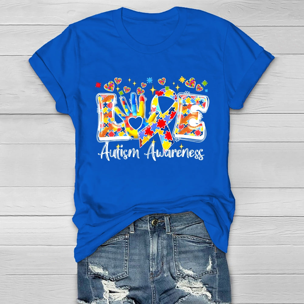 Love Autism Awareness Healthwear T-shirt