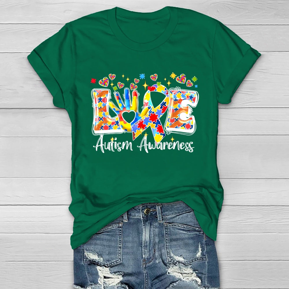 Love Autism Awareness Healthwear T-shirt