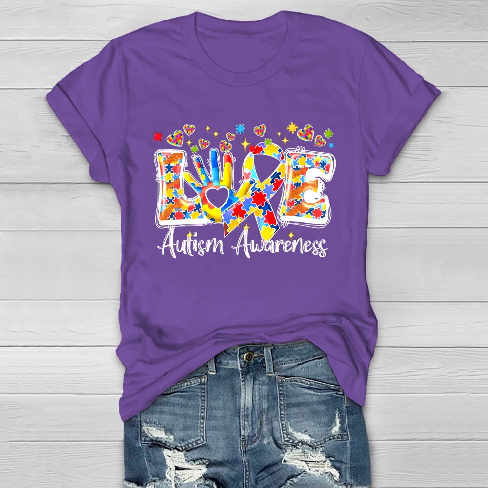 Love Autism Awareness Healthwear T-shirt