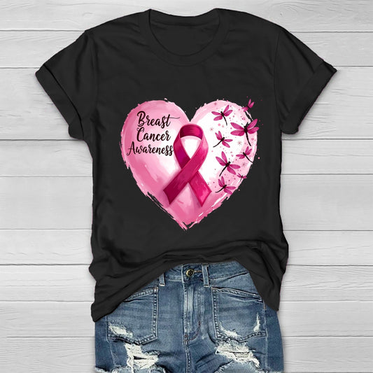 Breast Cancer Awareness Pink Ribbon Healthwear T-shirt