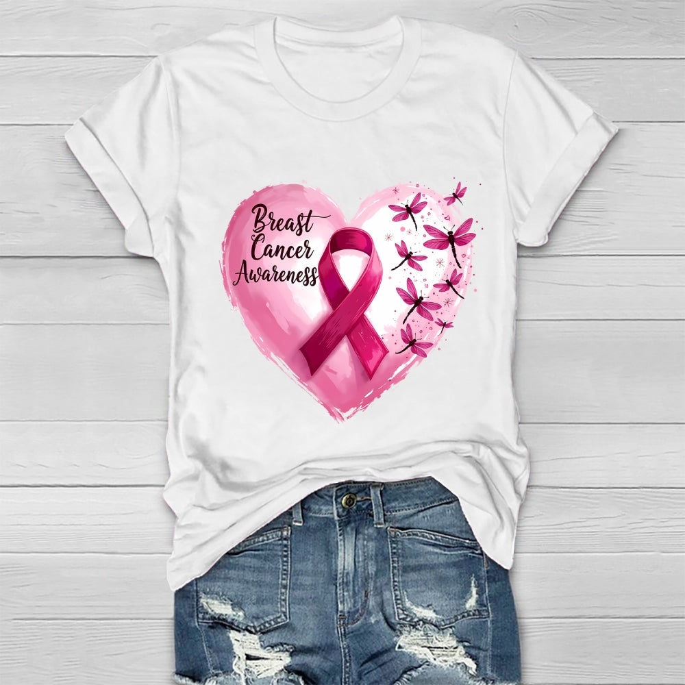 Breast Cancer Awareness Pink Ribbon Healthwear T-shirt