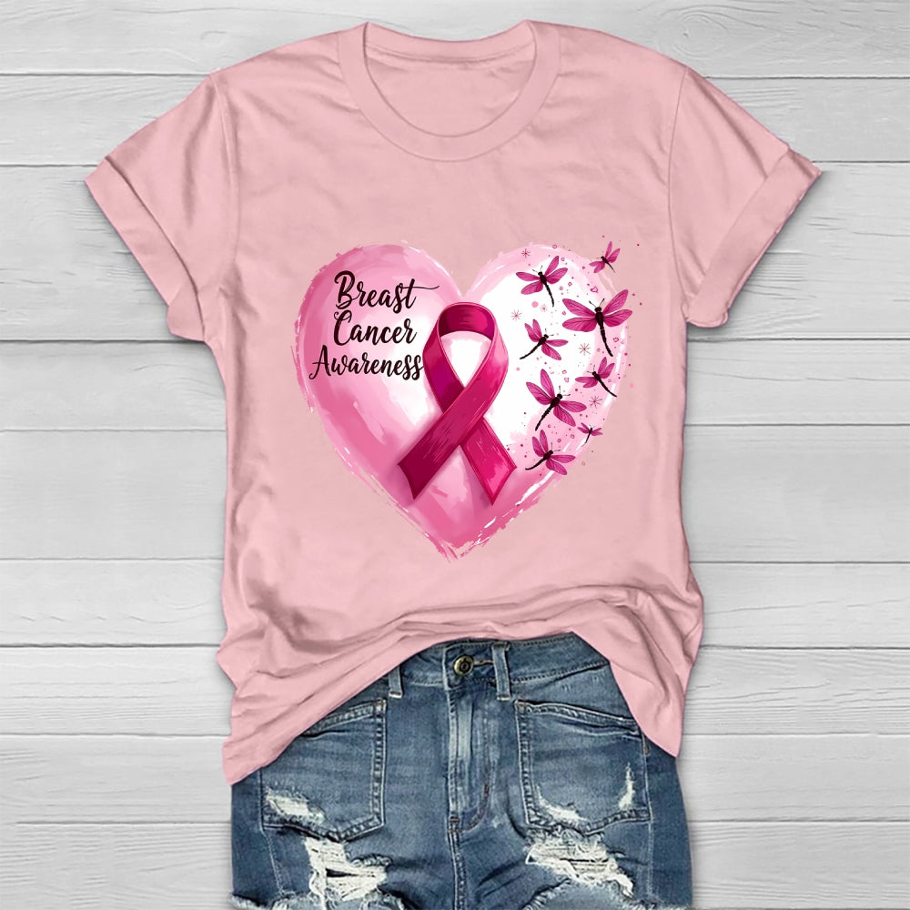 Breast Cancer Awareness Pink Ribbon Healthwear T-shirt