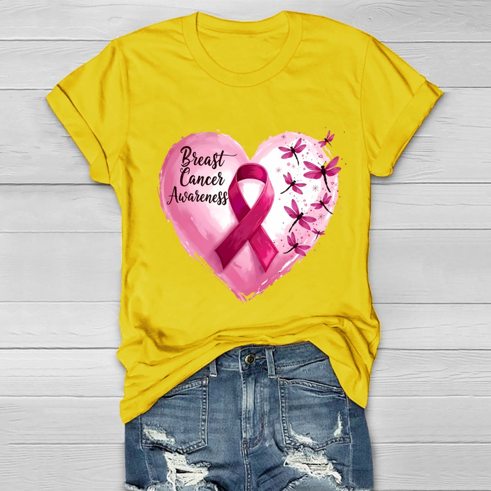 Breast Cancer Awareness Pink Ribbon Healthwear T-shirt