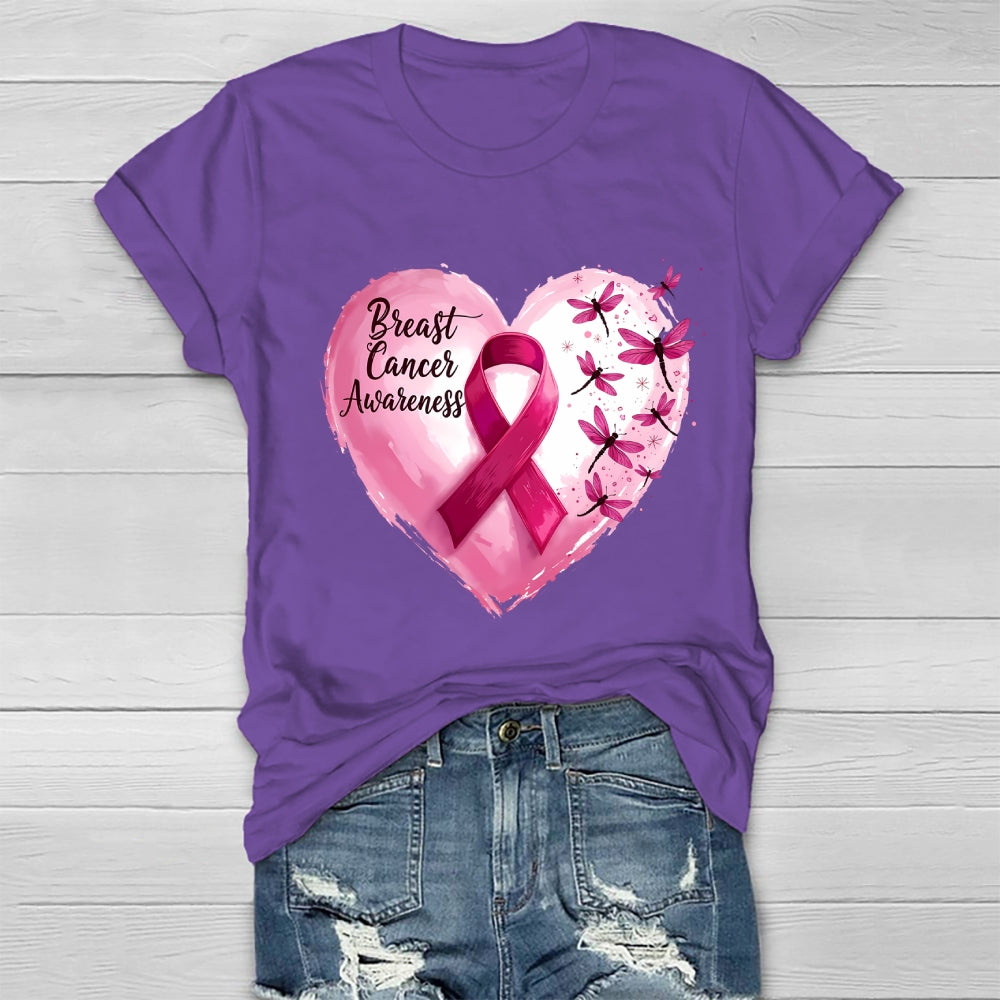 Breast Cancer Awareness Pink Ribbon Healthwear T-shirt