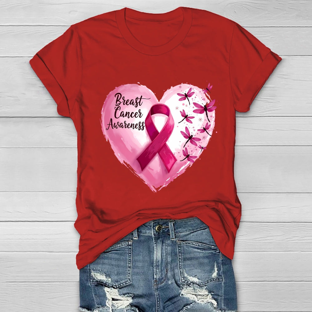Breast Cancer Awareness Pink Ribbon Healthwear T-shirt