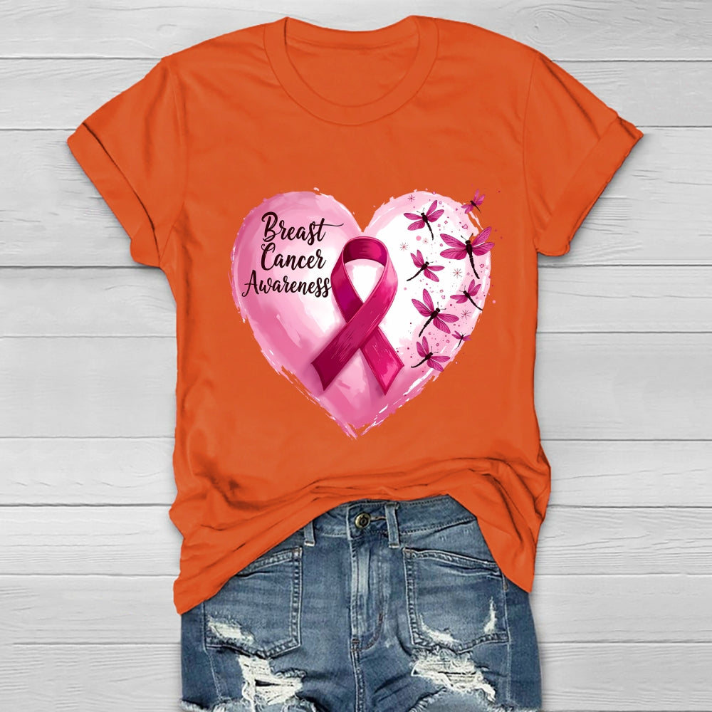 Breast Cancer Awareness Pink Ribbon Healthwear T-shirt