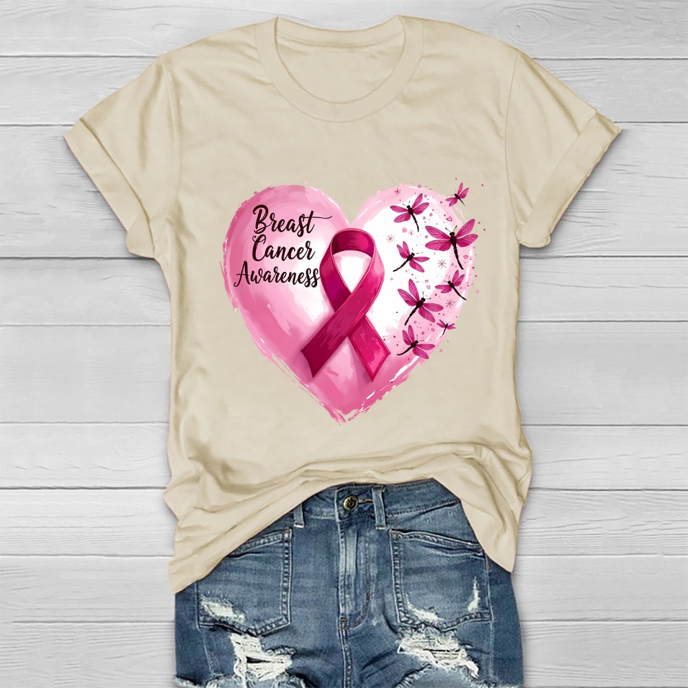 Breast Cancer Awareness Pink Ribbon Healthwear T-shirt