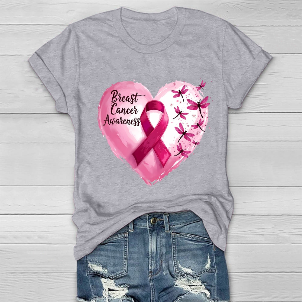 Breast Cancer Awareness Pink Ribbon Healthwear T-shirt