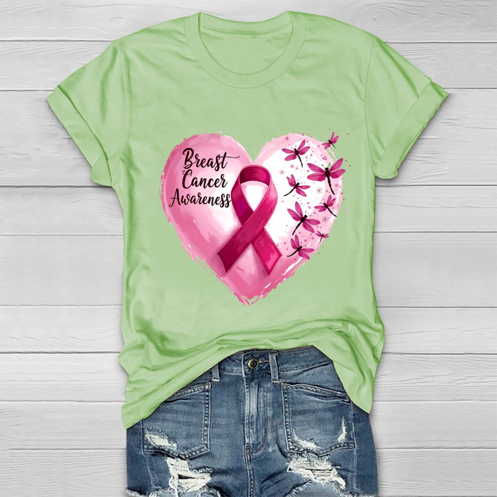 Breast Cancer Awareness Pink Ribbon Healthwear T-shirt