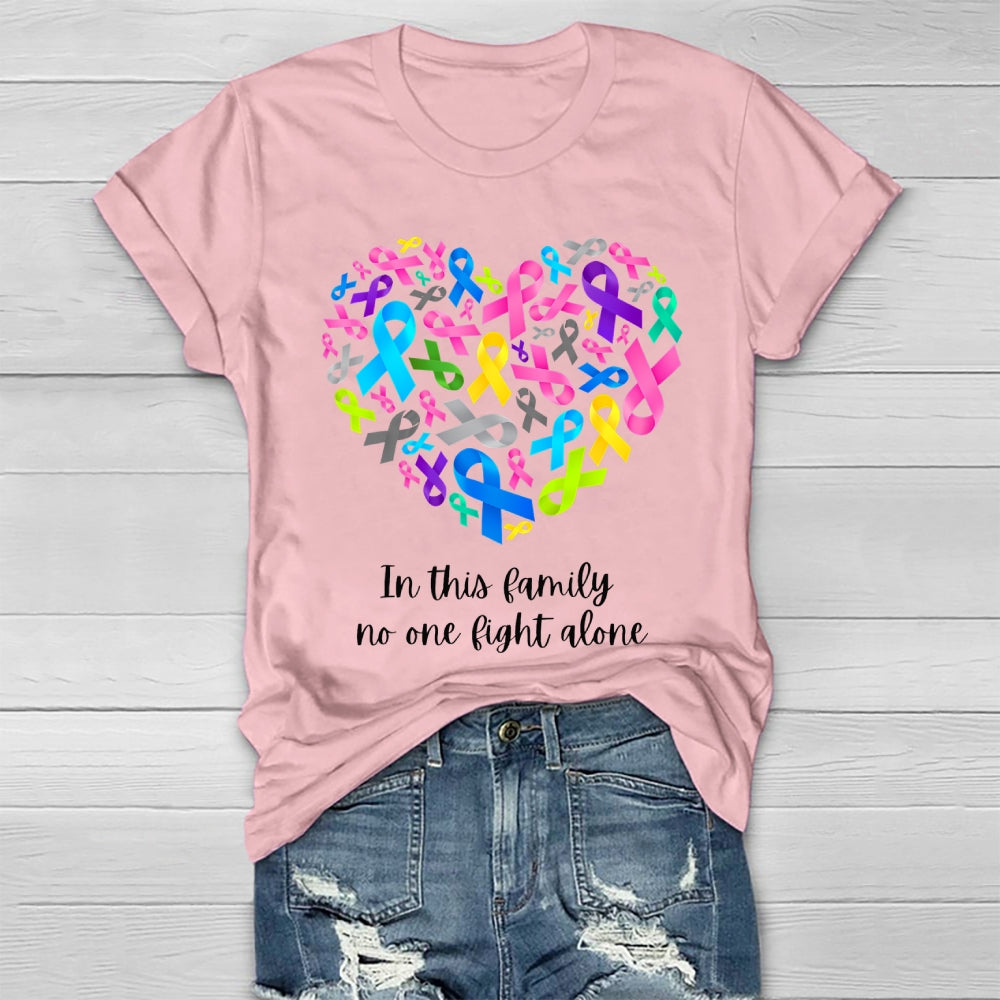 In This Family No One Fights Alone Healthwear T-shirt