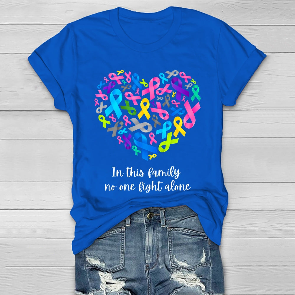 In This Family No One Fights Alone Healthwear T-shirt