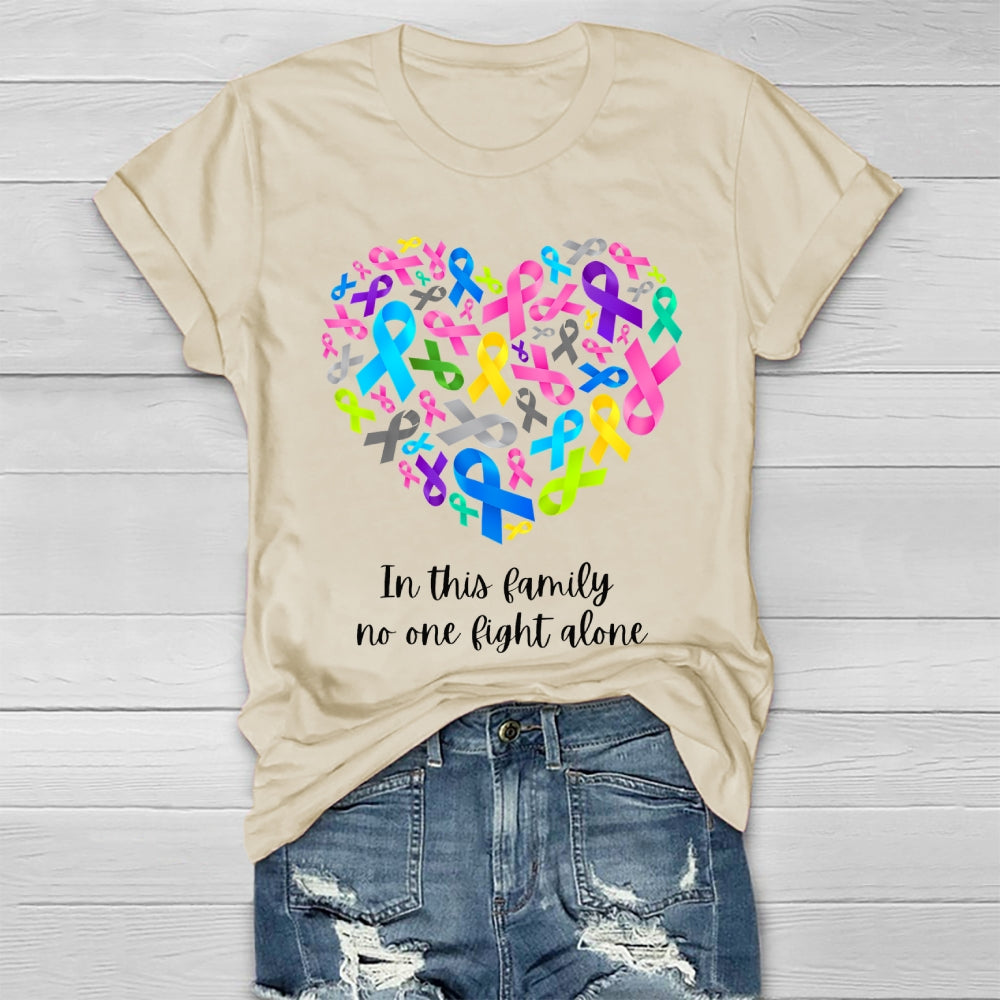 In This Family No One Fights Alone Healthwear T-shirt