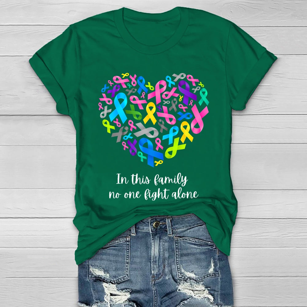 In This Family No One Fights Alone Healthwear T-shirt