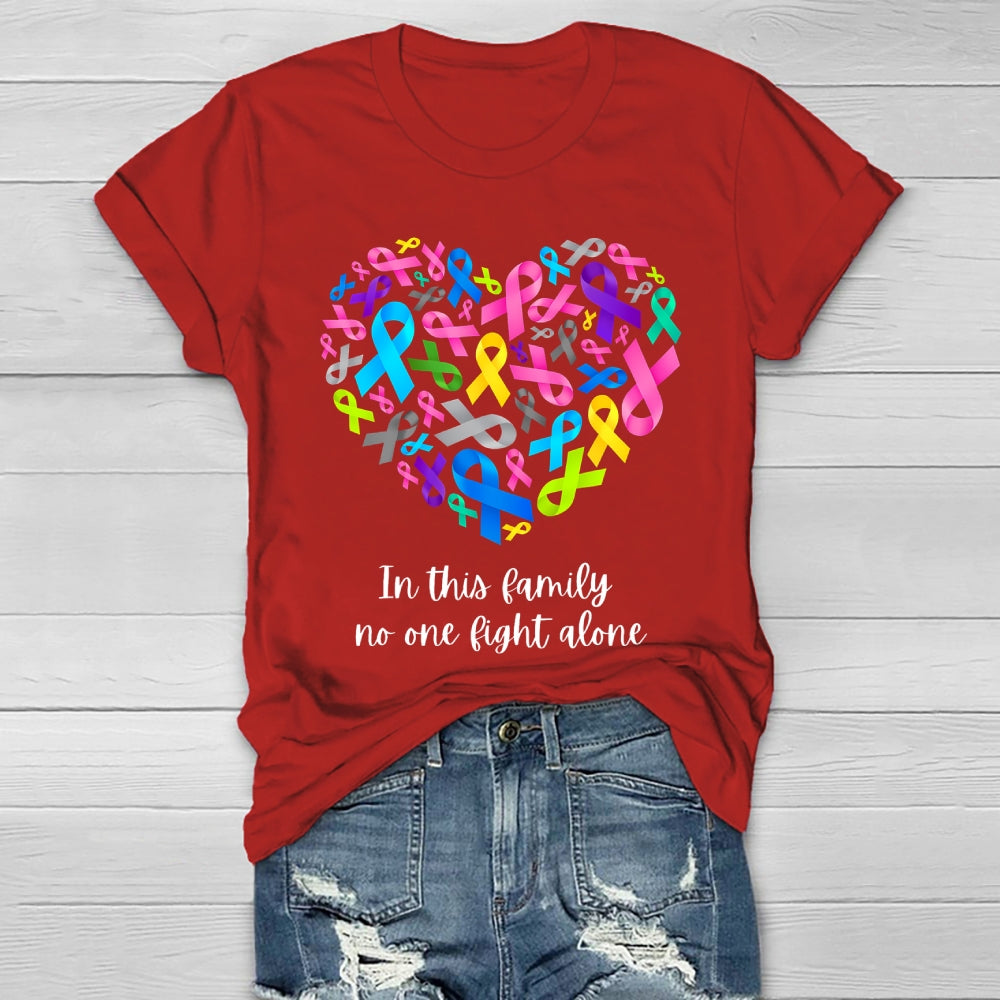 In This Family No One Fights Alone Healthwear T-shirt