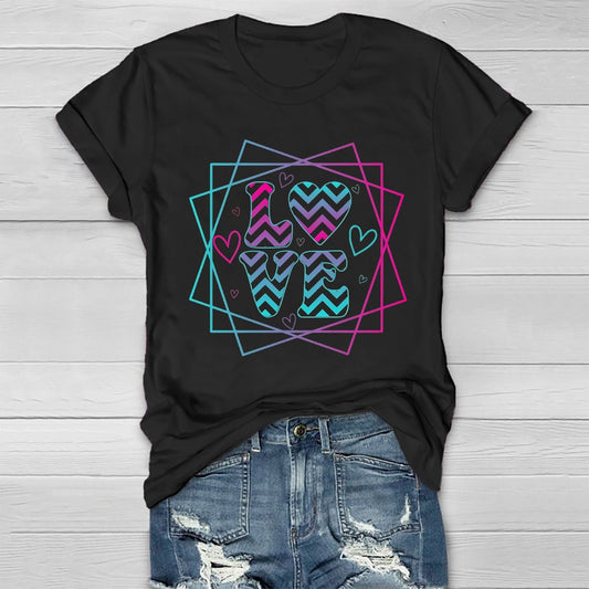 Love Colorful Letters Healthwear T-shirt