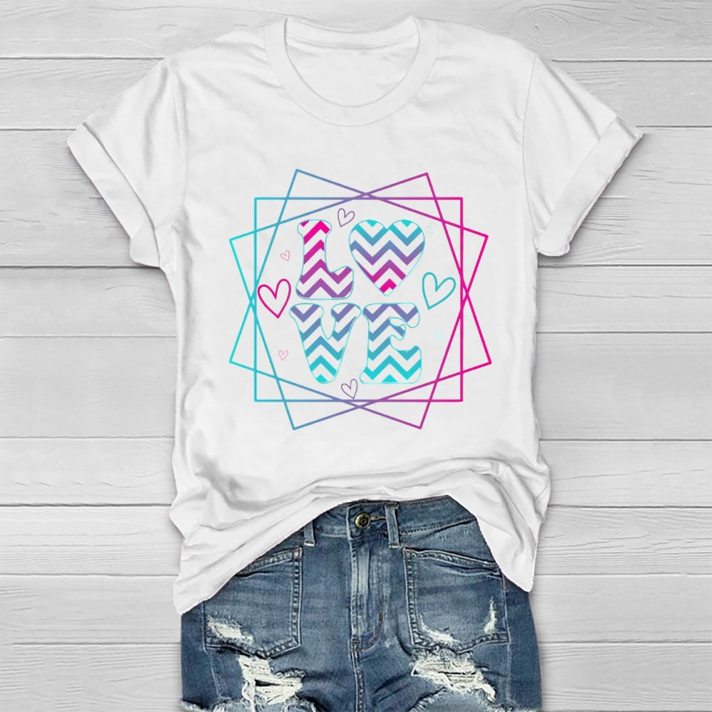 Love Colorful Letters Healthwear T-shirt