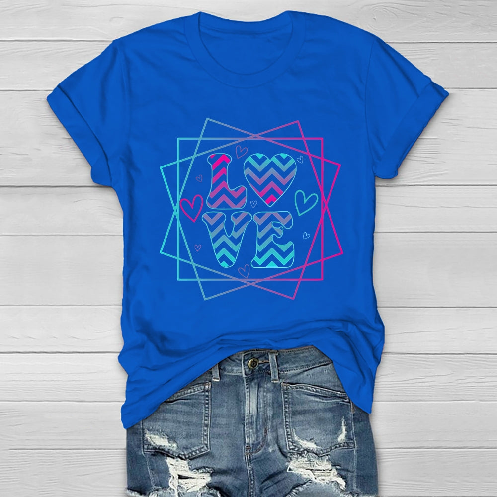 Love Colorful Letters Healthwear T-shirt