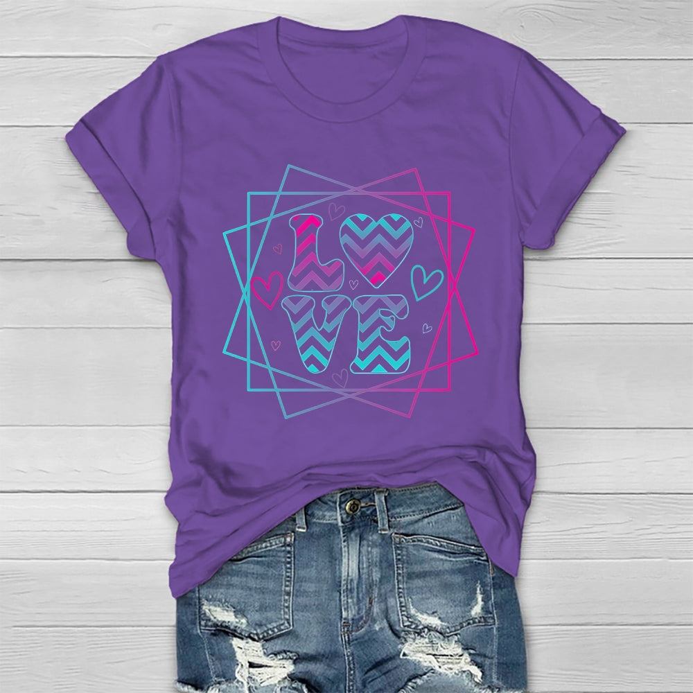 Love Colorful Letters Healthwear T-shirt
