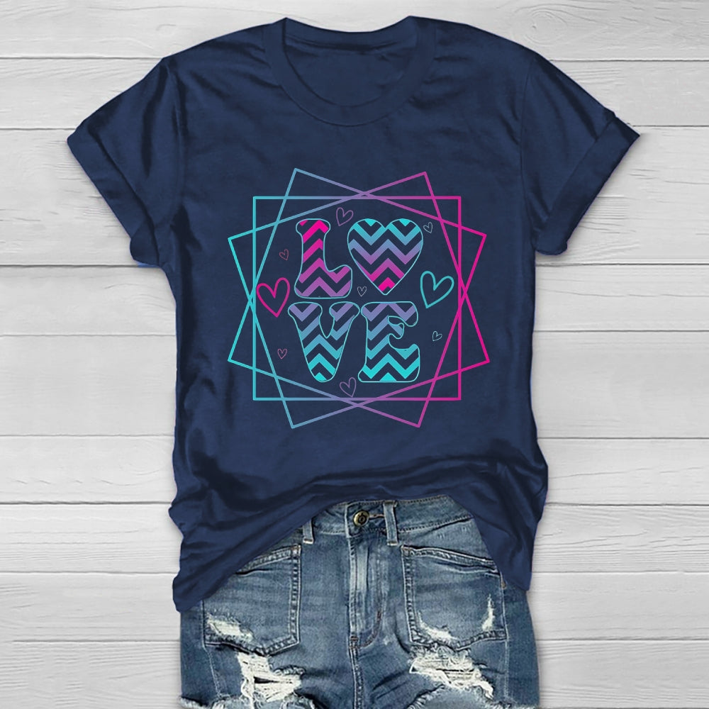Love Colorful Letters Healthwear T-shirt