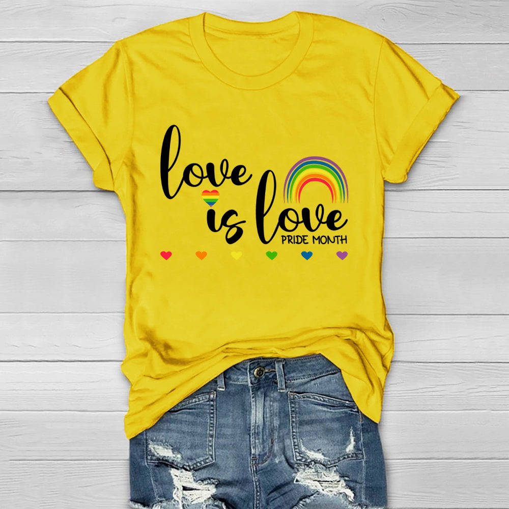 Love Is Love Pride Month  Healthwear T-shirt
