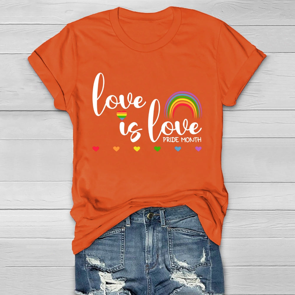 Love Is Love Pride Month  Healthwear T-shirt