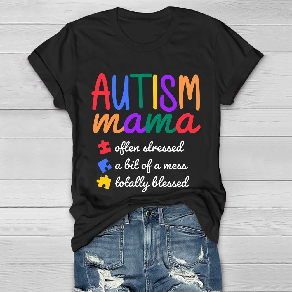 Autism Mama Often Stressed Healthwear T-shirt