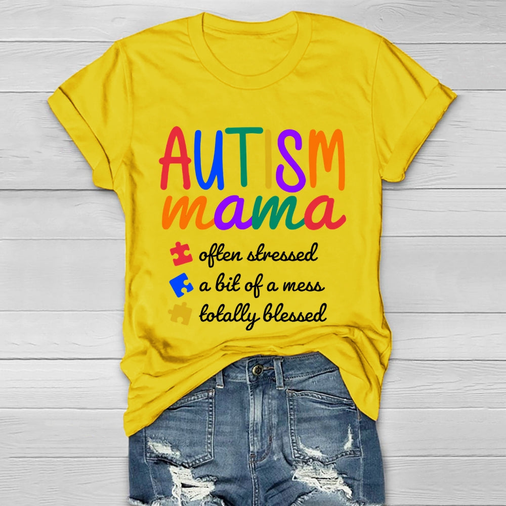 Autism Mama Often Stressed Healthwear T-shirt