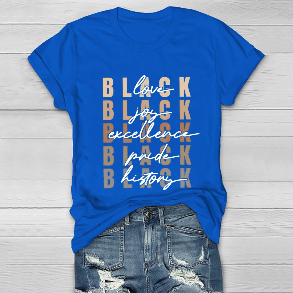 Black Love Joy Pride History Healthwear T-shirt