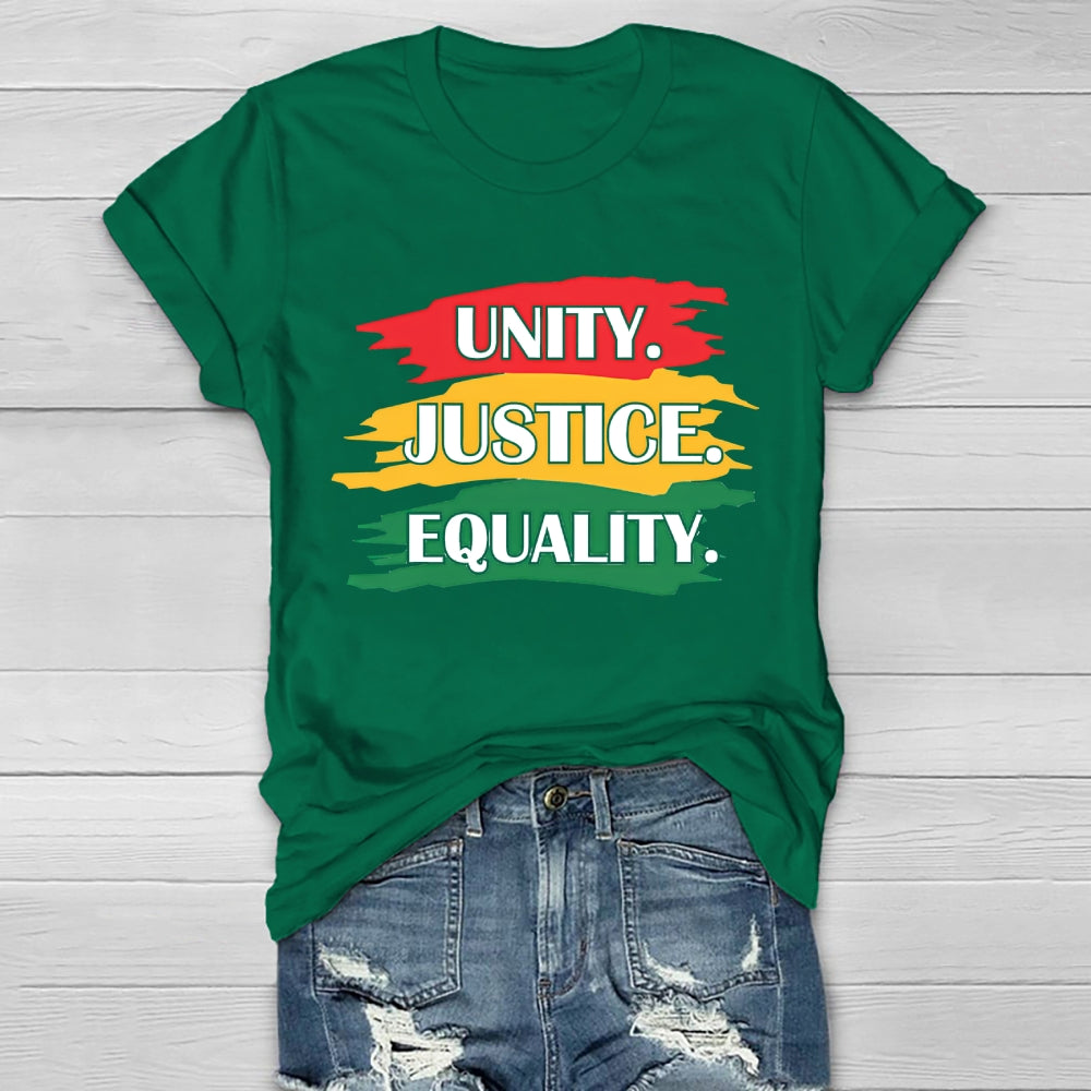 Unity Justice Equality Healthwear T-shirt
