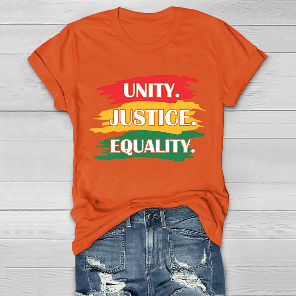 Unity Justice Equality Healthwear T-shirt