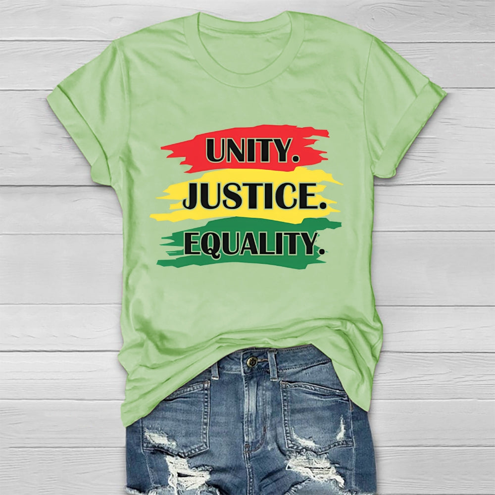 Unity Justice Equality Healthwear T-shirt