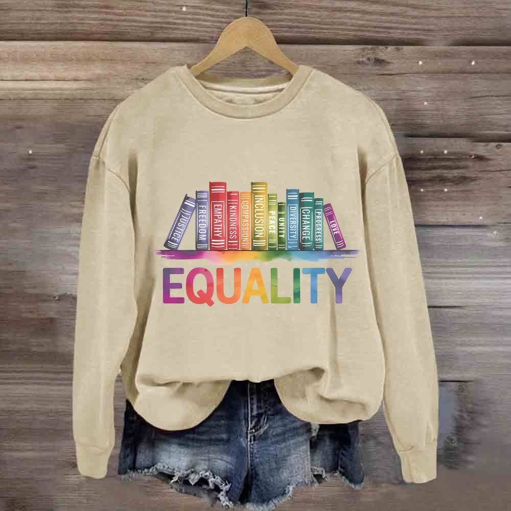 Equality Colorful Books Sweatshirt