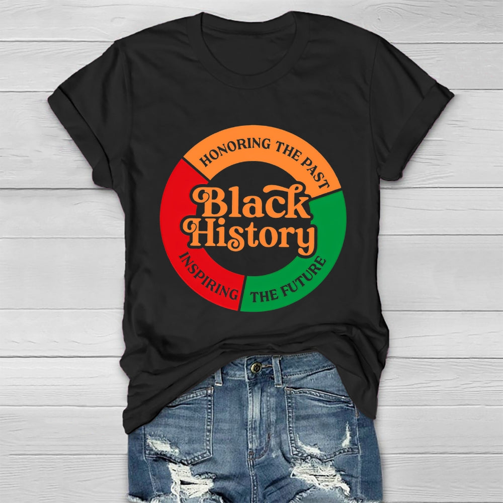 Black History Honoring The Past Inspiring The Future Healthwear T-shirt