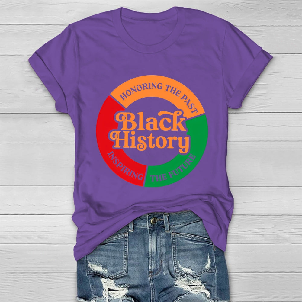 Black History Honoring The Past Inspiring The Future Healthwear T-shirt