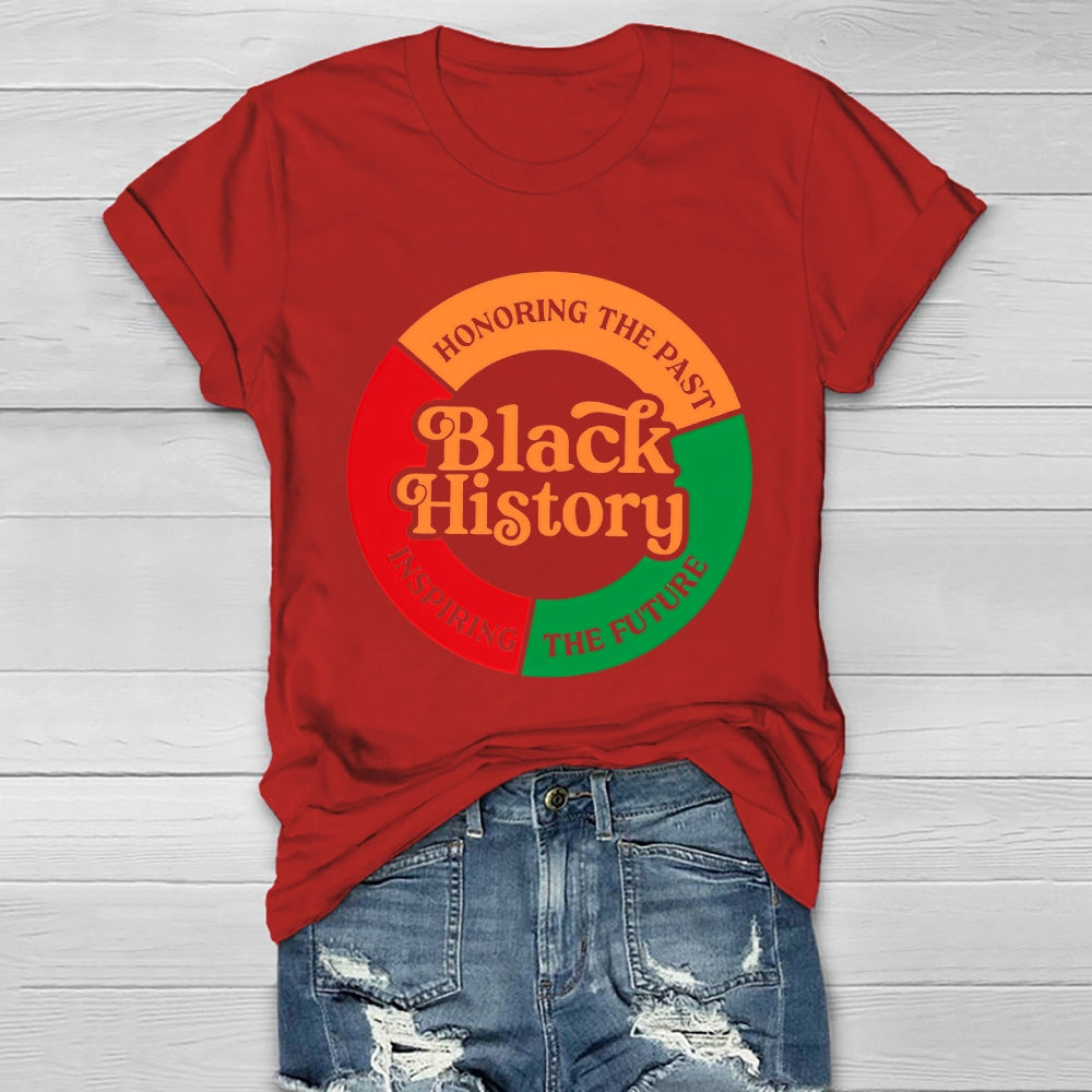 Black History Honoring The Past Inspiring The Future Healthwear T-shirt