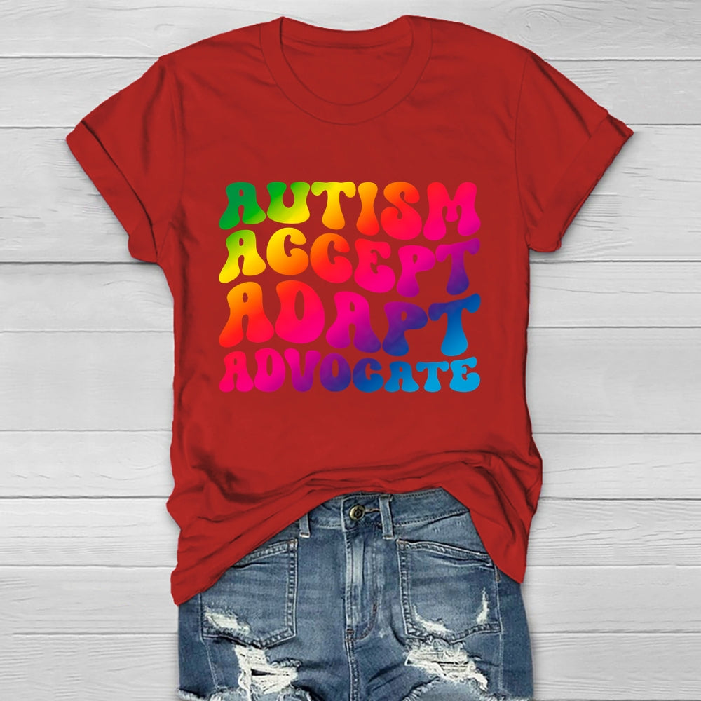 Autism Accept Adapt Advocate Healthwear T-shirt